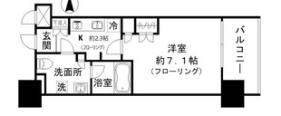 パークリュクス大手門monoの物件間取画像